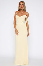 Love Blossoms Maxi Dress Lemon
