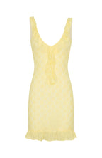 Take A Bow Mini Dress Lemon