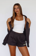 Take A Guess Lounge Shorts Charcoal