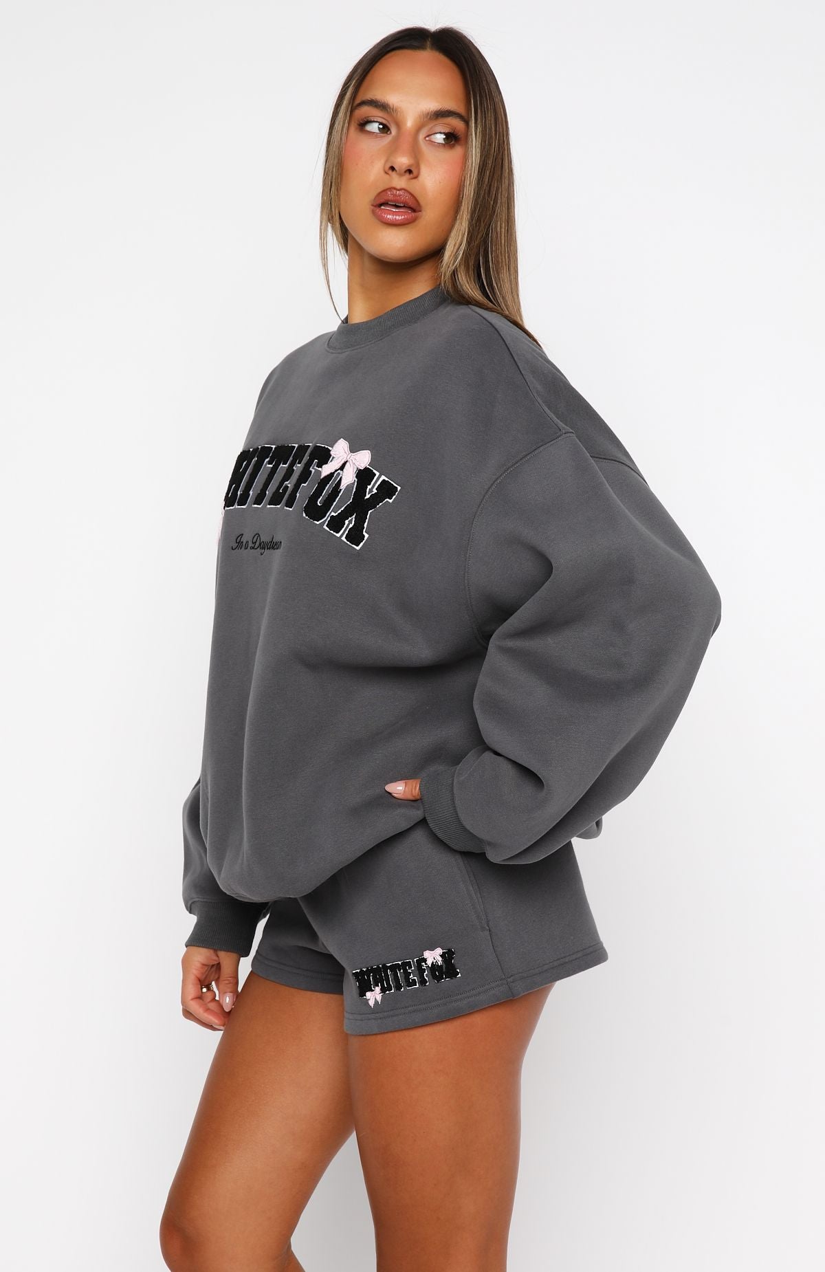 Daydreamers Madeline Drop Shoulder Sweater Volcanic