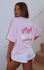 Tropic Time Oversized Tee Pink