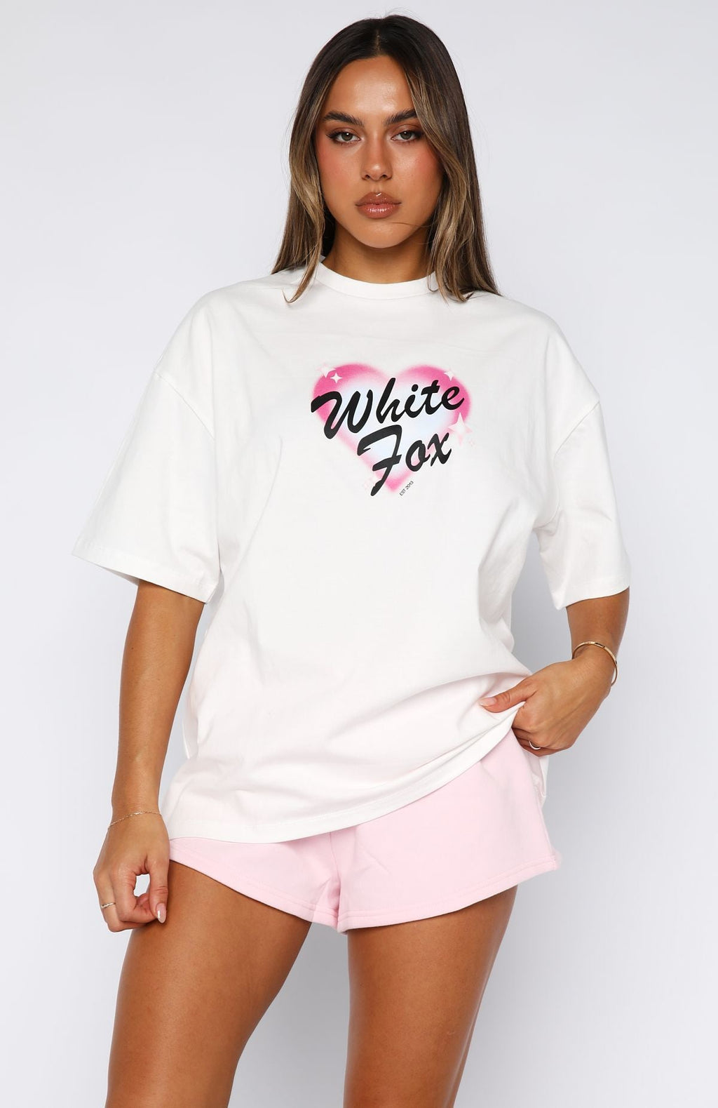 Permanent Love Oversized Tee White