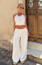 Take Me Away Pant White