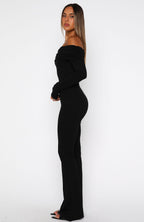 For The Girls Long Sleeve Jumpsuit Black