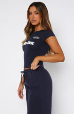 Ready To Go Baby Tee Navy