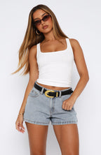 Take Over Together Denim Shorts Light Blue