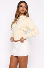 Cindy Cinched Knit Top Butter
