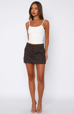 The Right One Mini Skort Espresso