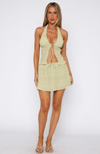 Hold Out Mini Skirt Matcha