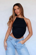 Everlasting Halter Top Black