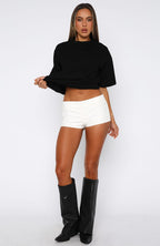 Don't Save Her Shorts White