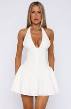 Never Ever Mini Dress White