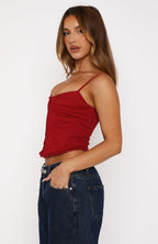Striking Out Bustier Red