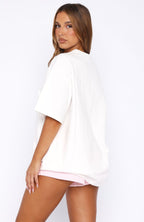 Sweet Sensations Oversized Tee White