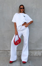 11th Street Out & About Wide Leg Sweatpants Glaze