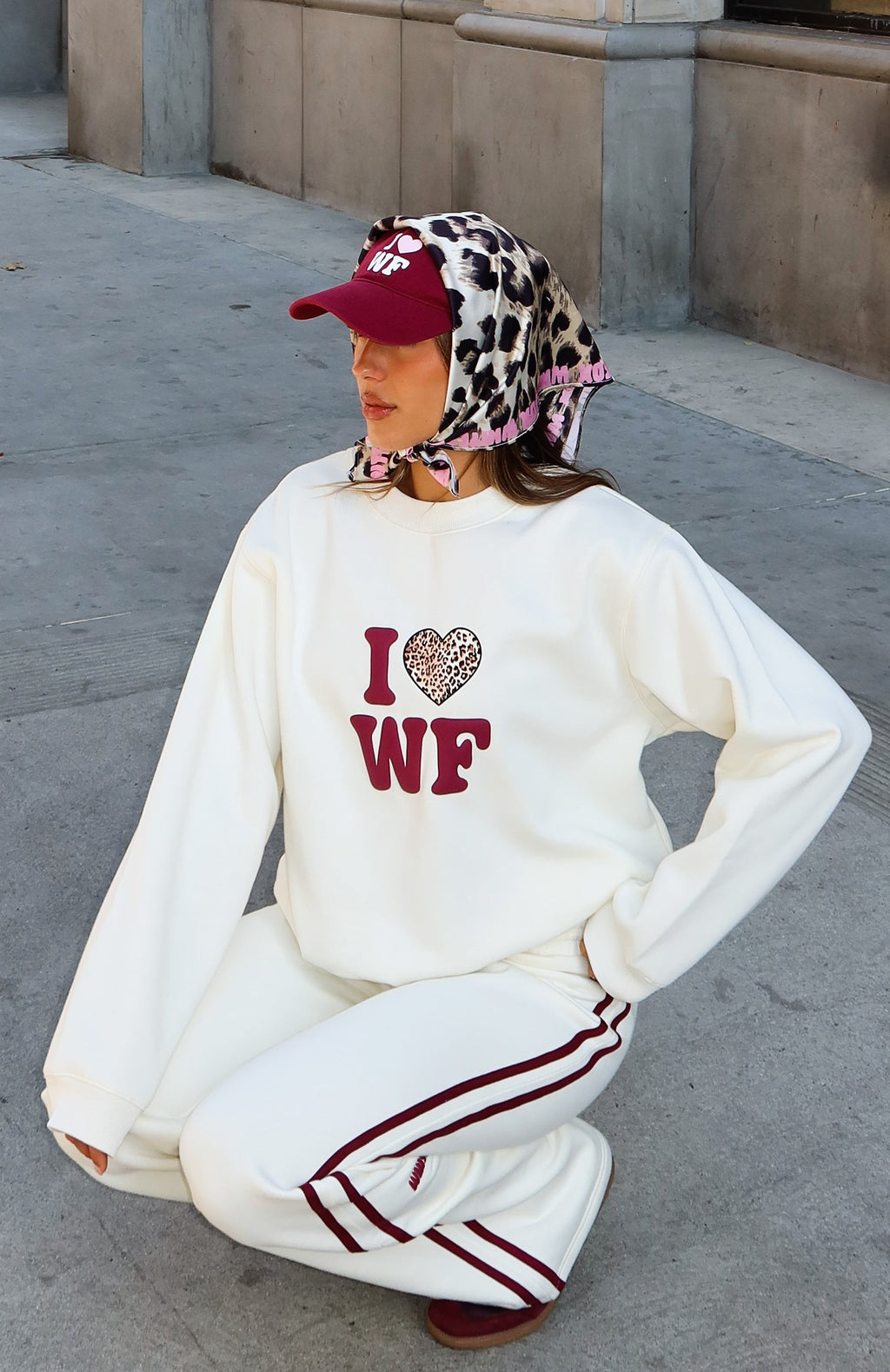 11th Street Out & About Wide Leg Sweatpants Cake Batter