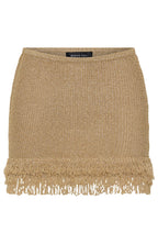 Cha Cha Knit Mini Skirt Gold