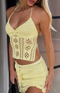Don't Ask Me That Crochet Top Lemon