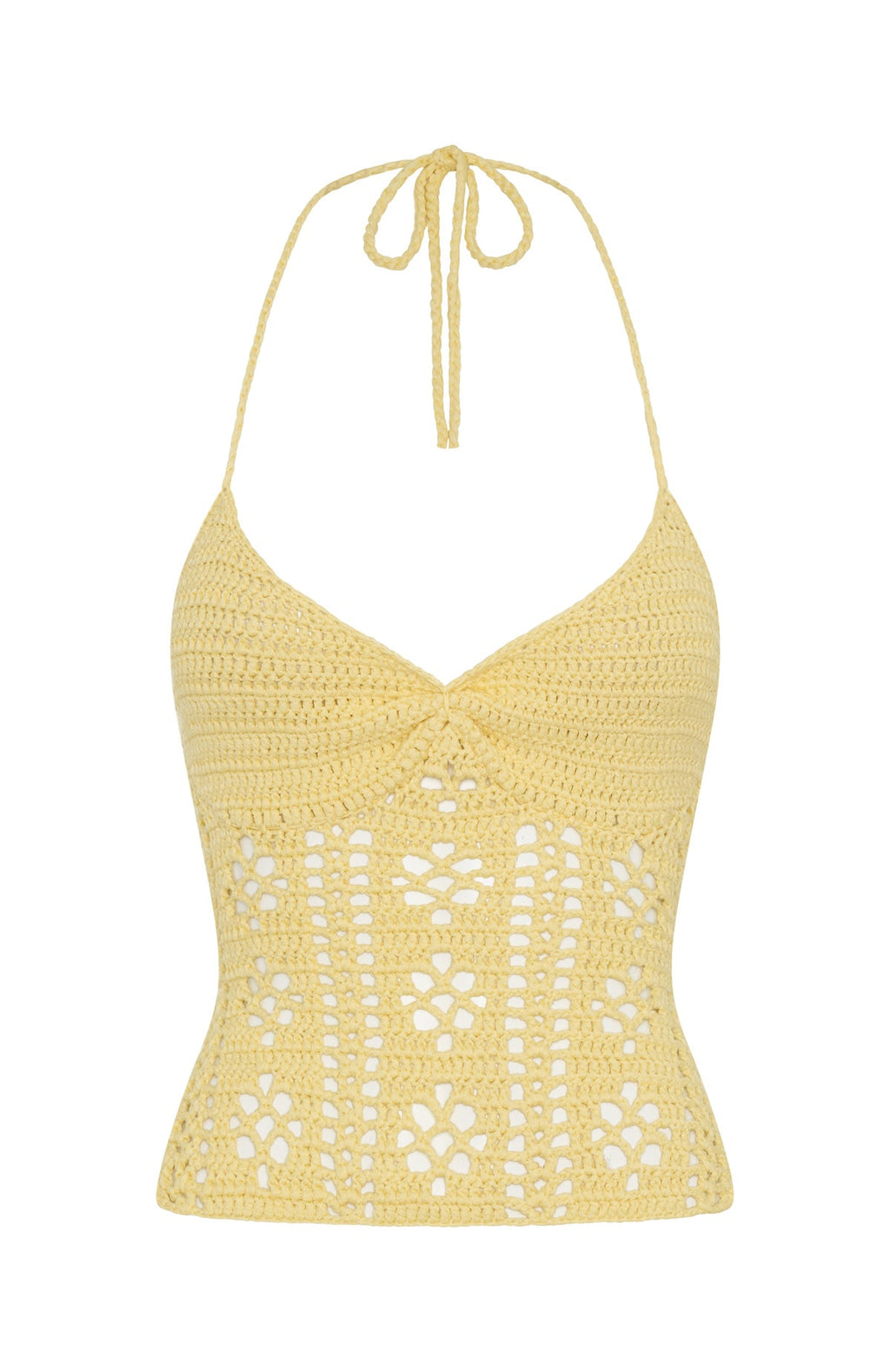 Don't Ask Me That Crochet Top Lemon