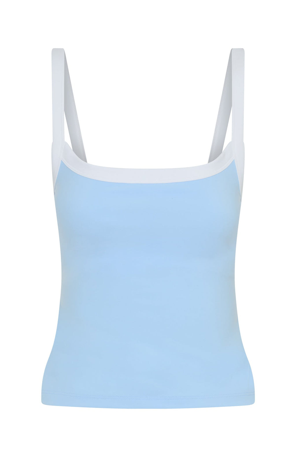 Now's The Time Active Tank Baby Blue/White
