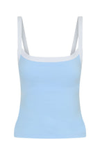 Now's The Time Active Tank Baby Blue/White