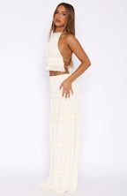 No Contact Maxi Skirt Off White