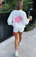 With Love Forever Oversized Sweater White