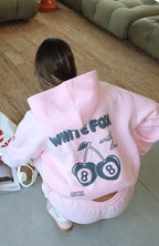 With Love In The Moment Oversized Hoodie Pink
