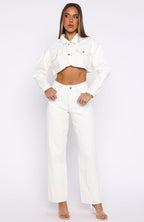 Love You Again Denim Jacket Off White