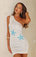 Own Best Friend Sequin Knit Mini Dress White