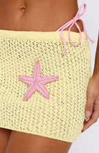Azure Star Mini Skirt Lemon