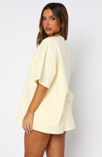Ready To Go Oversized Tee Lemon