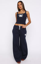 Club 14 Allie Singlet Top Navy