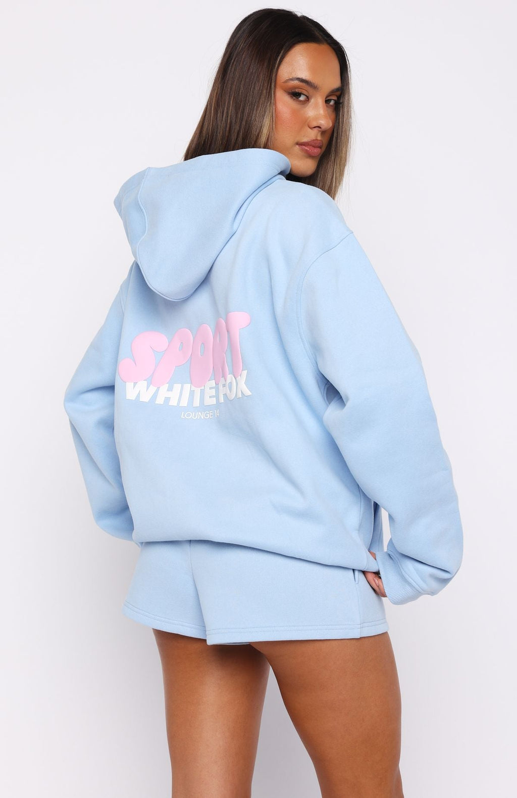 Club 14 Peyton Oversized Hoodie Blue