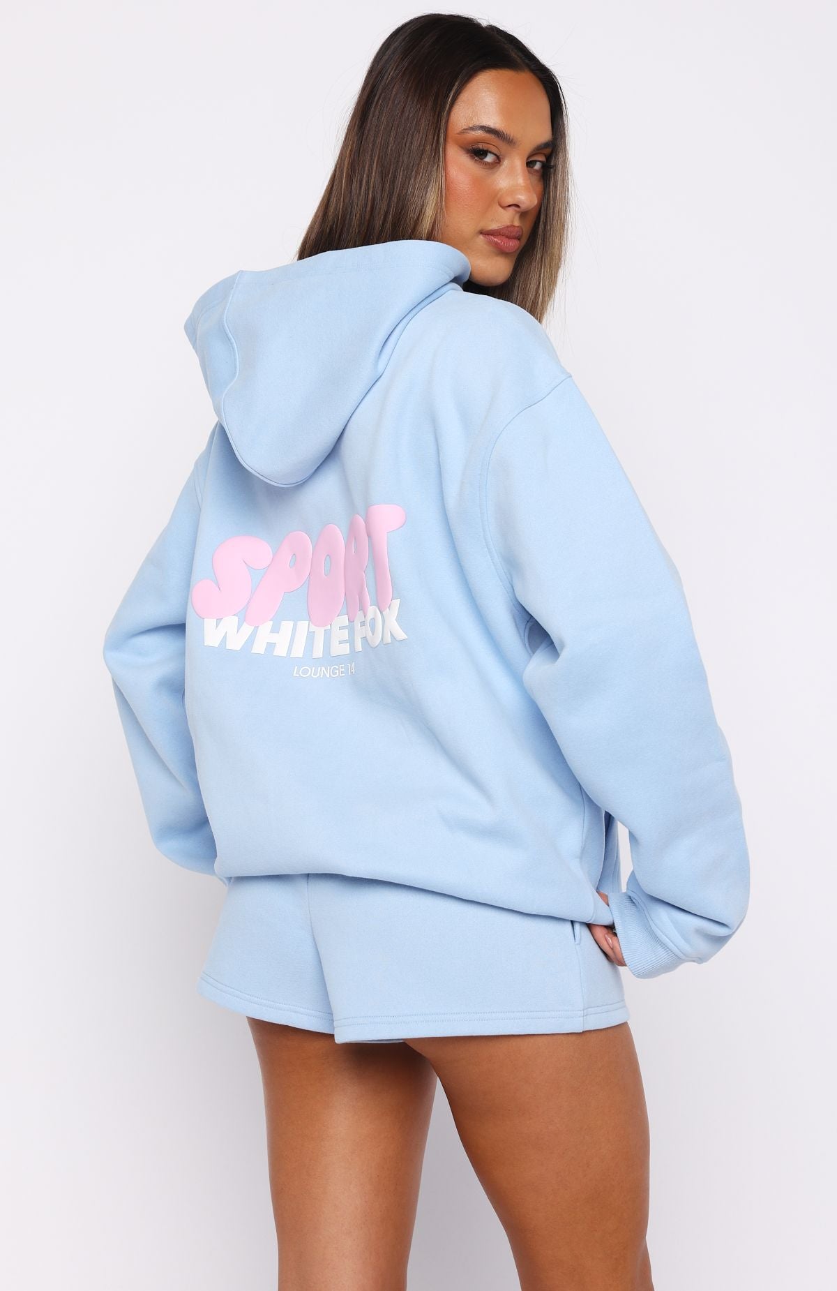 Club 14 Peyton Oversized Hoodie Blue