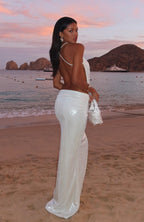 You're So Heartless Maxi Skirt Pearl