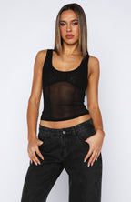 Let's Ride Top Black