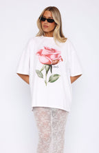 Ride It Out Oversized Tee White