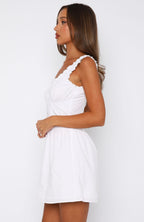 Sassy But Cute Mini Dress White