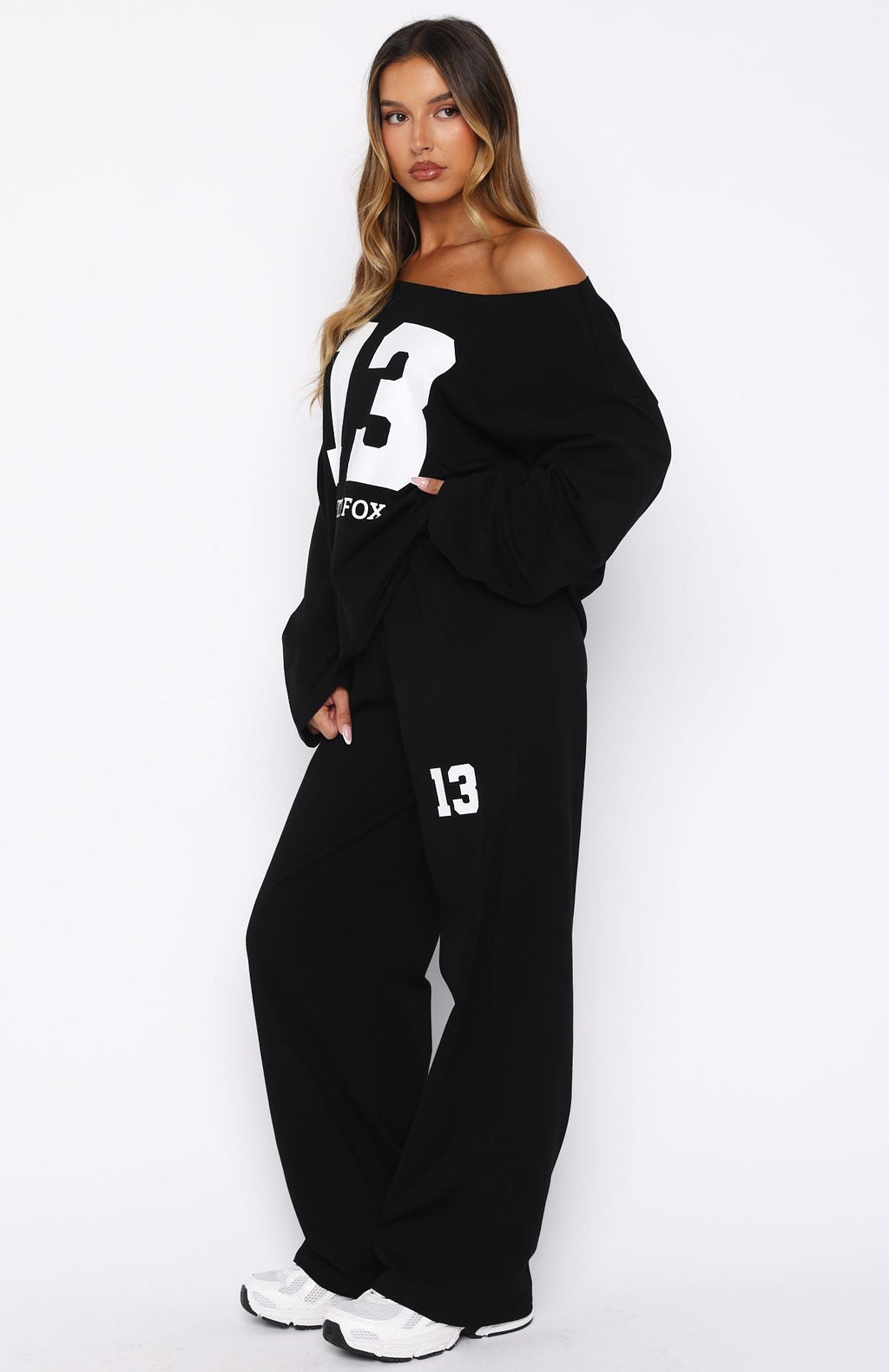 Only One Left Track Pants Black