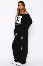 Only One Left Track Pants Black