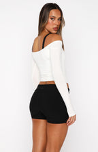 Mad For You Long Sleeve Top Cream