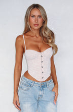 Don't Get Greedy Bustier White