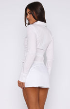 You Give Me Something Mini Skort White