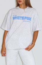 Give It A Try Oversized Tee Grey Marle