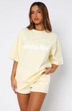 Ready To Go Oversized Tee Lemon