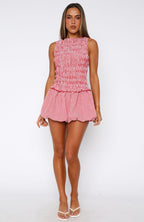 Mad If You Go Mini Dress Red Gingham