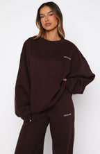 Test Drive Oversized Sweater Chocolate