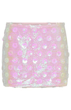 Wild Joy Sequin Mini Skirt Baby Pink
