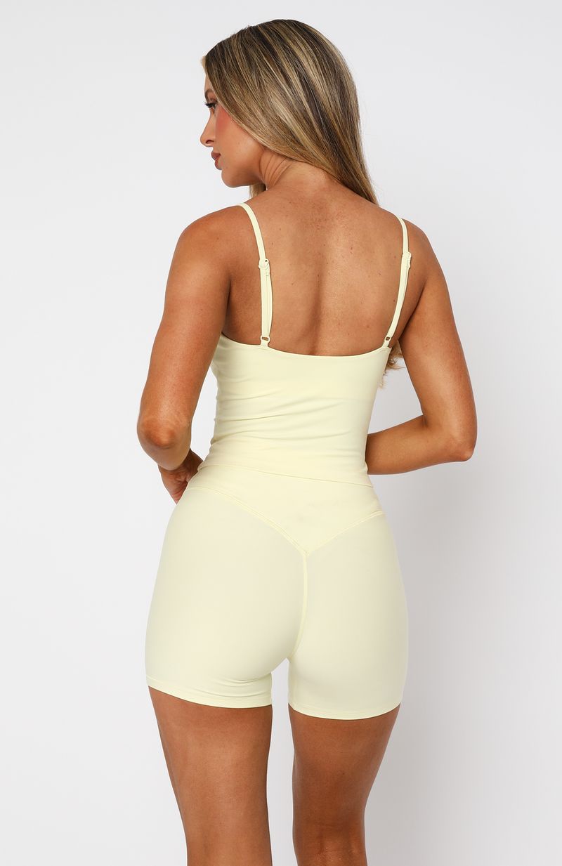 Keep Up High Waisted Shorts 4 Lemon